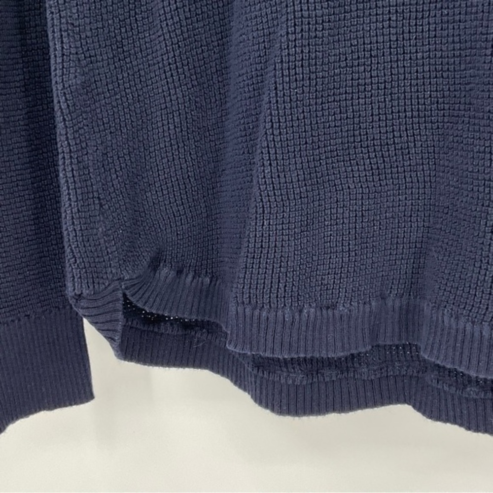 Ralph Lauren Womens Cowl Neck Sweater Navy Blue Size Medium H13 - Picture 3 of 7